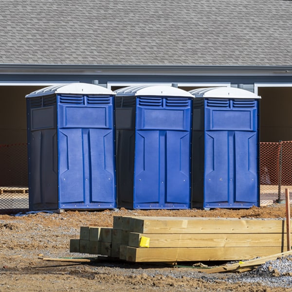 how can i report damages or issues with the portable restrooms during my rental period in Harrisburg